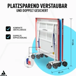 Outdoor Tischtennisplatte Aluterna - Profi Tischtennistisch 6 MM Aluminium - Oberfläche Wetterfest - Klappbares Untergestell ^ Joola New