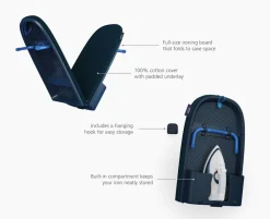 Joseph Joseph Pocket Max Plus Tischbügelbrett, 110cm Bügelfläche Online
