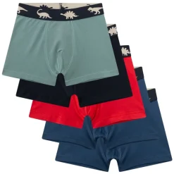Sanetta Jungen Boxershort Blau/Schwarz/Grün/Rot Discount