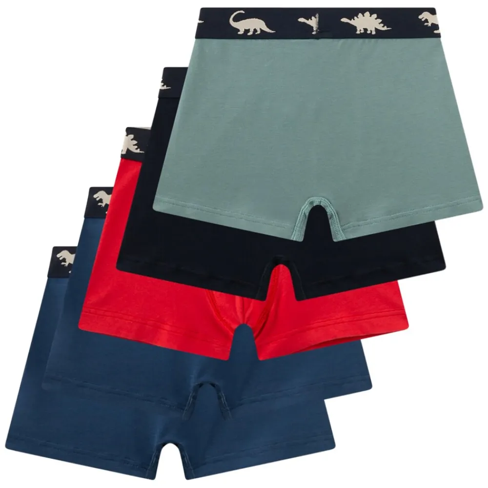 Sanetta Jungen Boxershort Blau/Schwarz/Grün/Rot Discount