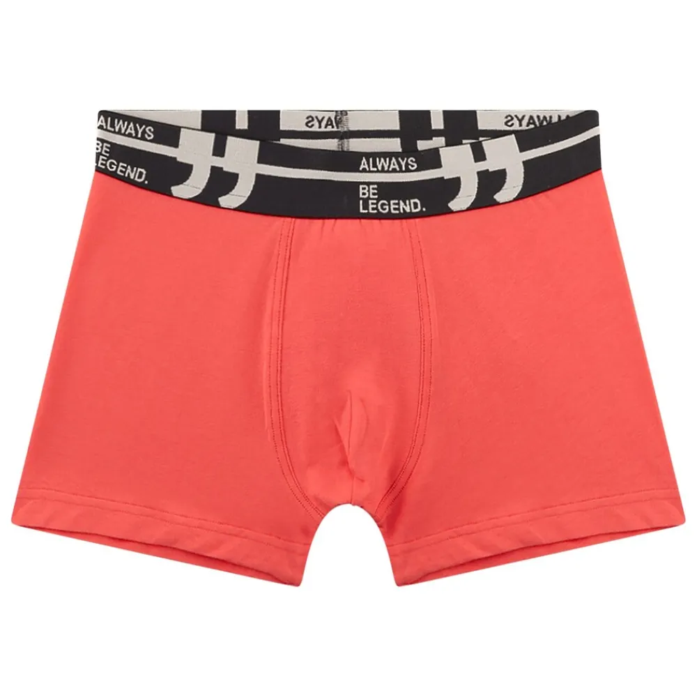 Sanetta Jungen Boxershort Schwarz/Grau/Orange Discount