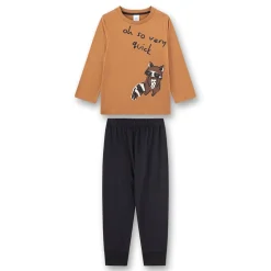 Sanetta Jungen Pyjama Braun Best