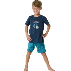 Schiesser Jungen Pyjama Blau