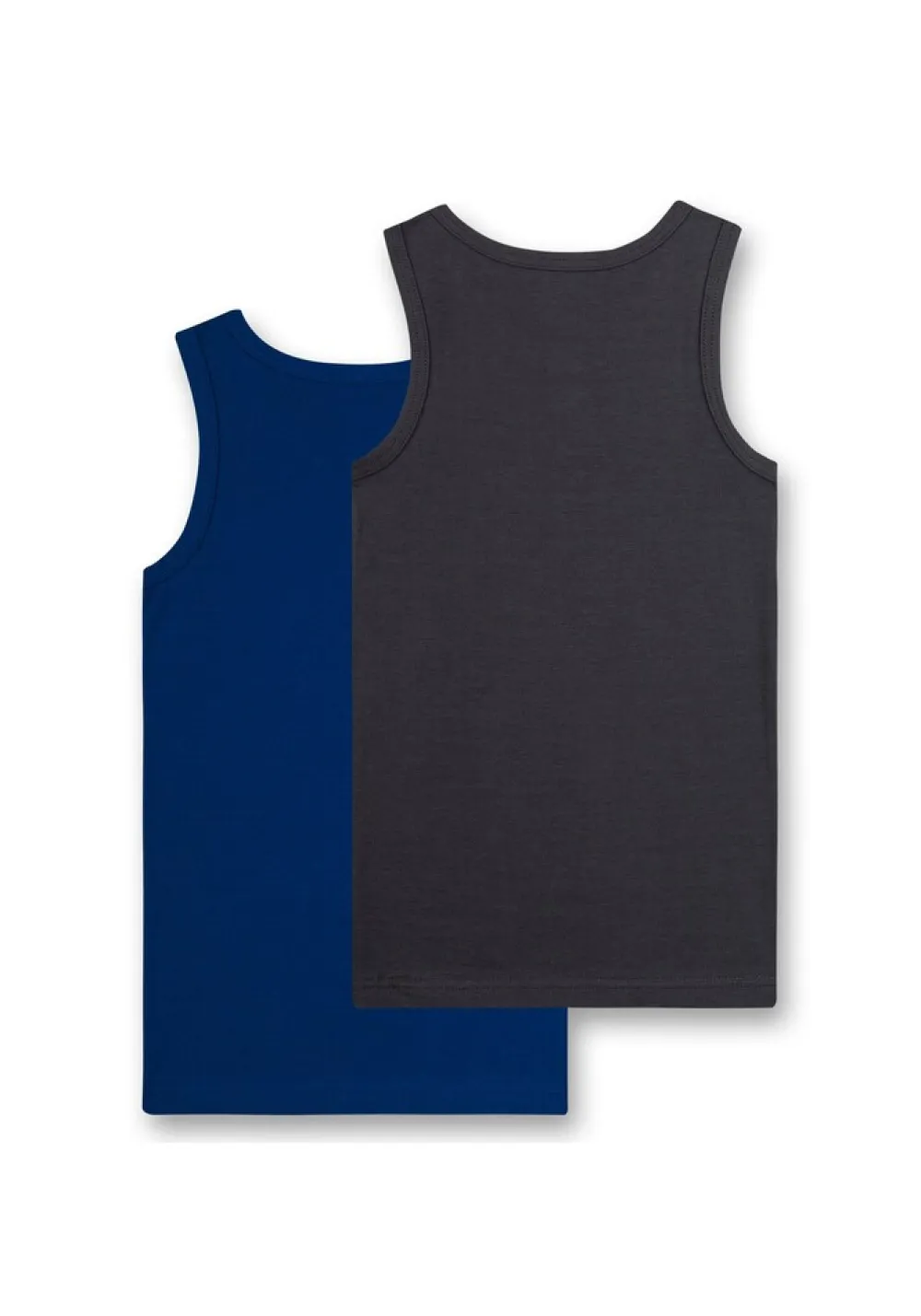 Sanetta Jungen Unterhemd Blau/Grau Clearance