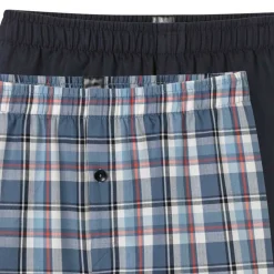 Schiesser Jungen Web-Boxershorts Blau