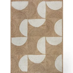 KADIMA DESIGN Jute-Teppich geometrisch 200 x 290 cm - HOLT | Natur Discount