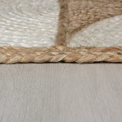 KADIMA DESIGN Jute-Teppich geometrisch 200 x 290 cm - HOLT | Natur Discount
