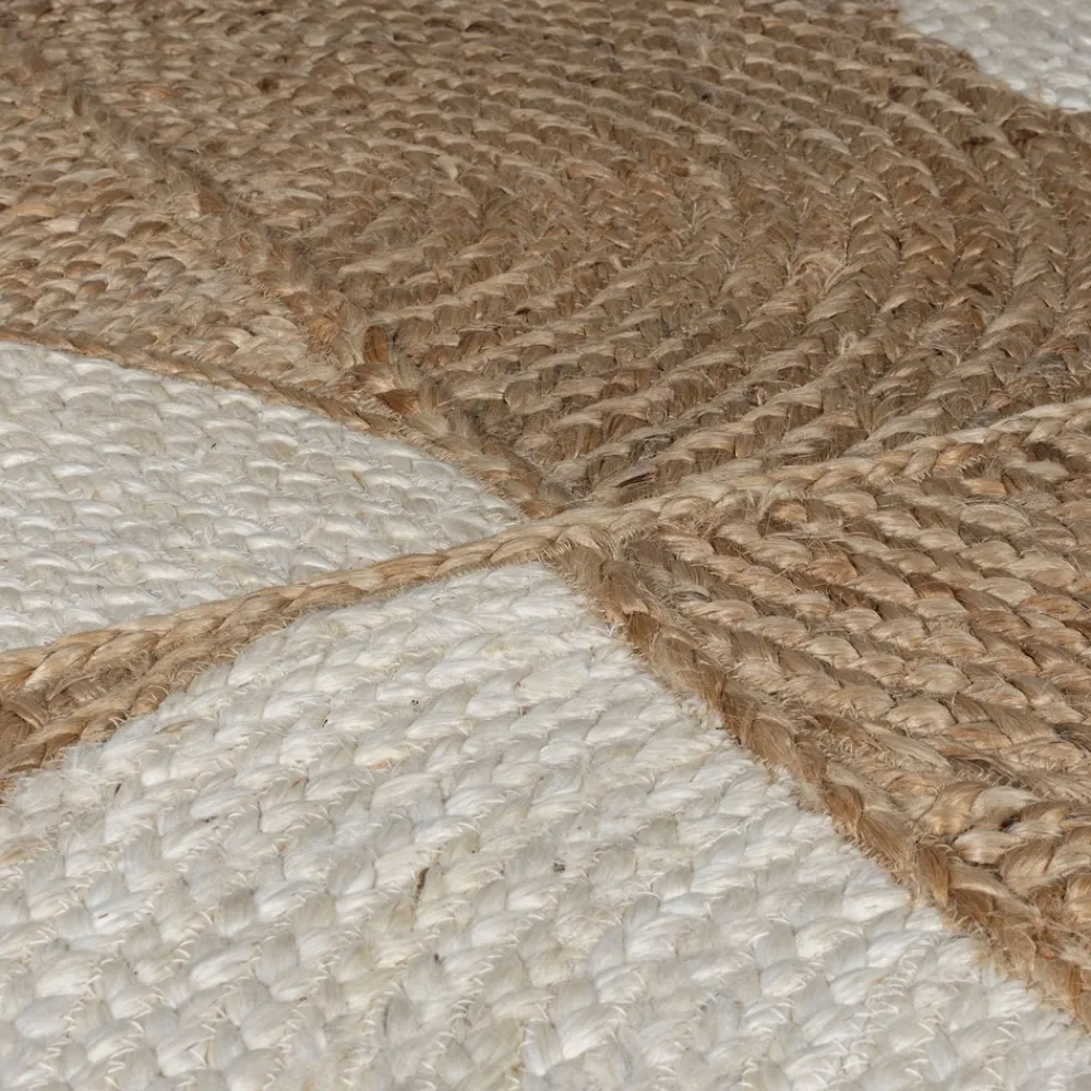 KADIMA DESIGN Jute-Teppich geometrisch 200 x 290 cm - HOLT | Natur Discount