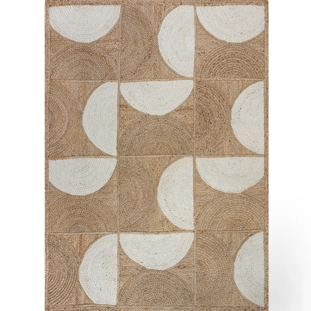 KADIMA DESIGN Jute-Teppich geometrisch 200 x 290 cm - HOLT | Natur Discount