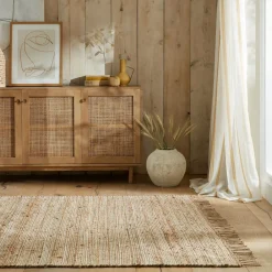 KADIMA DESIGN Jute-Teppich uni Beige 200 x 290 cm - CONWY | Clearance