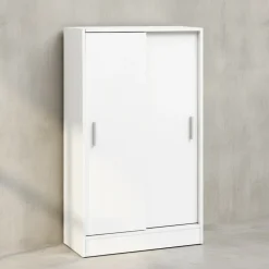 KADIMA DESIGN Aktenschrank aus Holz, modern, wasserabweisend, kratzfest, 60x107,5x28,5 cm. New