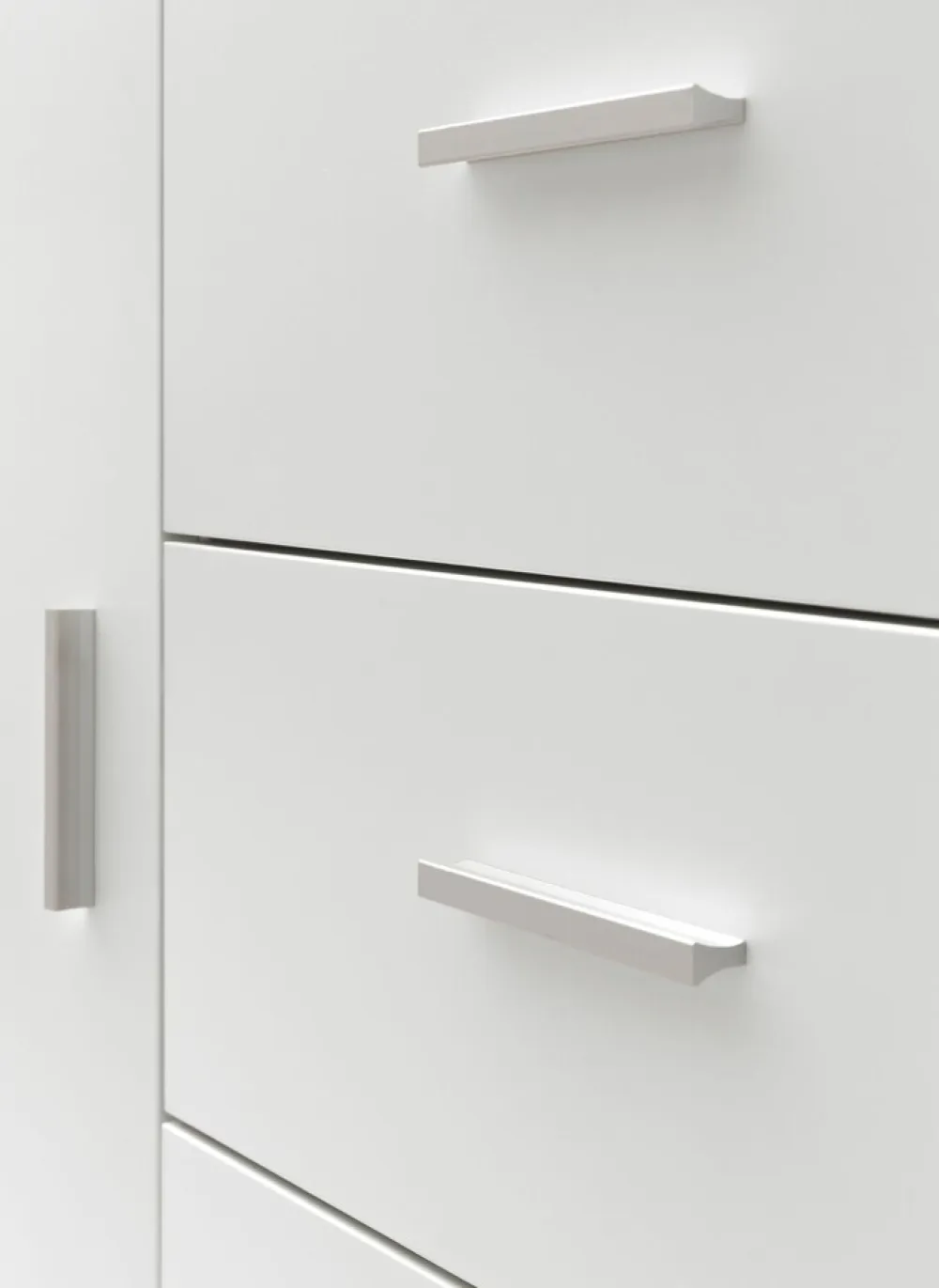 Badezimmerschrank, zeitloses Design, großer Stauraum, matt weiß, 60x65,5x33 cm. ^ KADIMA DESIGN Discount