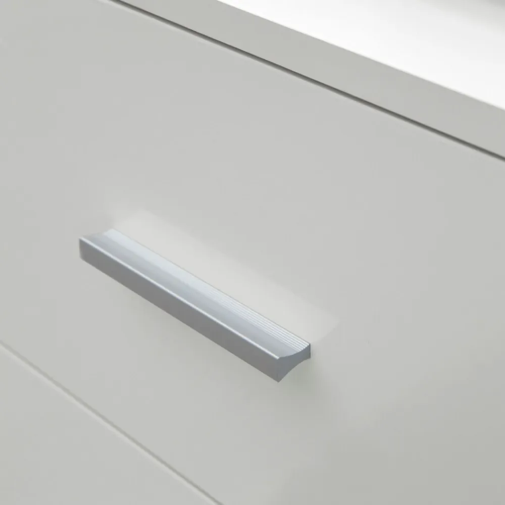 Badezimmerschrank, zeitloses Design, großer Stauraum, matt weiß, 60x65,5x33 cm. ^ KADIMA DESIGN Discount