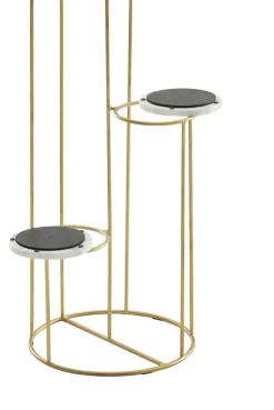 Blumenständer aus echtem Marmor, Eleganter Pflanzenständer für Wohnzimmer und Dekoration ^ KADIMA DESIGN Best