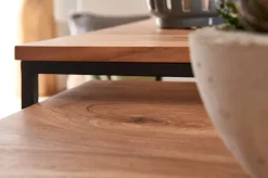 Industrie-Stil Wohnzimmertisch 2er Set, Holz & Metall, Quadratisch ^ KADIMA DESIGN Sale