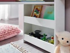 KADIMA DESIGN Kinderschreibtisch mit integriertem Regal, Kratzfest, Wasserabweisend, Melaminharzbeschichtung Hot