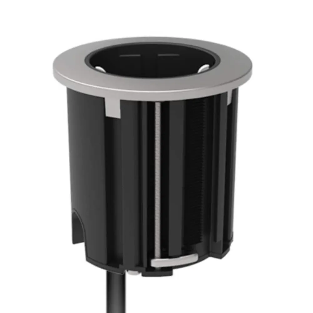 kalb | Einbausteckdose 230V Tischsteckdose 54mm rund für Montage in und an Möbeln / Platten, mit EU-Stecker, inkl. farbiger Blenden ^ kalb Material für Möbel New