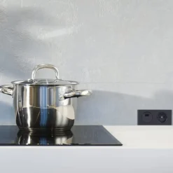 kalb | 2-fach Steckdosenleiste zur Montage, 1x 230V und 2x USB Steckdosen, 140x46x62.5 mm, Anschlusskabel mit Stecker, schwarz ^ kalb Material für Möbel Outlet