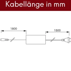 kalb |  Lineara Netzteil 40W 24VDC Flachnetzteil mit Anschlusskabeln ^ kalb Material für Möbel Sale
