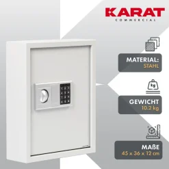 Schlüsseltresor mit Elektronikschloss | Schlüsselkasten ^ Karat Commercial
