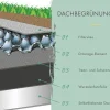 Karibu Holztechnik Karibu Blockbohlen Gartenhaus Rosé 5 naturbelassen Dachbegrünung Geräteschuppen Holzhaus