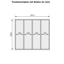 Karibu Gartenhaus "Asaba 4" SET terragrau mit Boden, Schindeln schwarz ^ Karibu Holztechnik Clearance