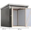 Karibu Gartenhaus Leopard graualuminium ^ Karibu Holztechnik
