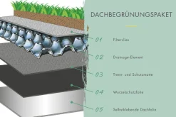 Karibu Gartenhaus Oslo Gartenhaus mit Gründach – 15,72 m² nordischer Fichte 38 mm Wandstärke Best