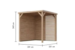 Karibu Grillunterstand Rocky Pavillon Set ^ Karibu Holztechnik New
