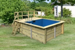 Karibu Holztechnik Karibu Holzpool Nemo mit Sonnenterrasse und Poolset Outlet