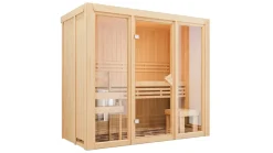 Innensauna "View " 2 SET naturbelassen 3,6kW Bio Ofen ^ Karibu Hot