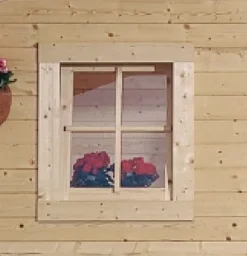 Karibu Kippfenster für Holzhäuser geeignet für 28 mm Wandstärke Echtglas ^ Karibu Holztechnik Online