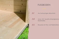 Karibu Holztechnik Karibu 73 mm Saunahaus Isidora inkl. Saunaofen mit eingebauter Steuerung 9 kW naturbelassen oder Schwarz