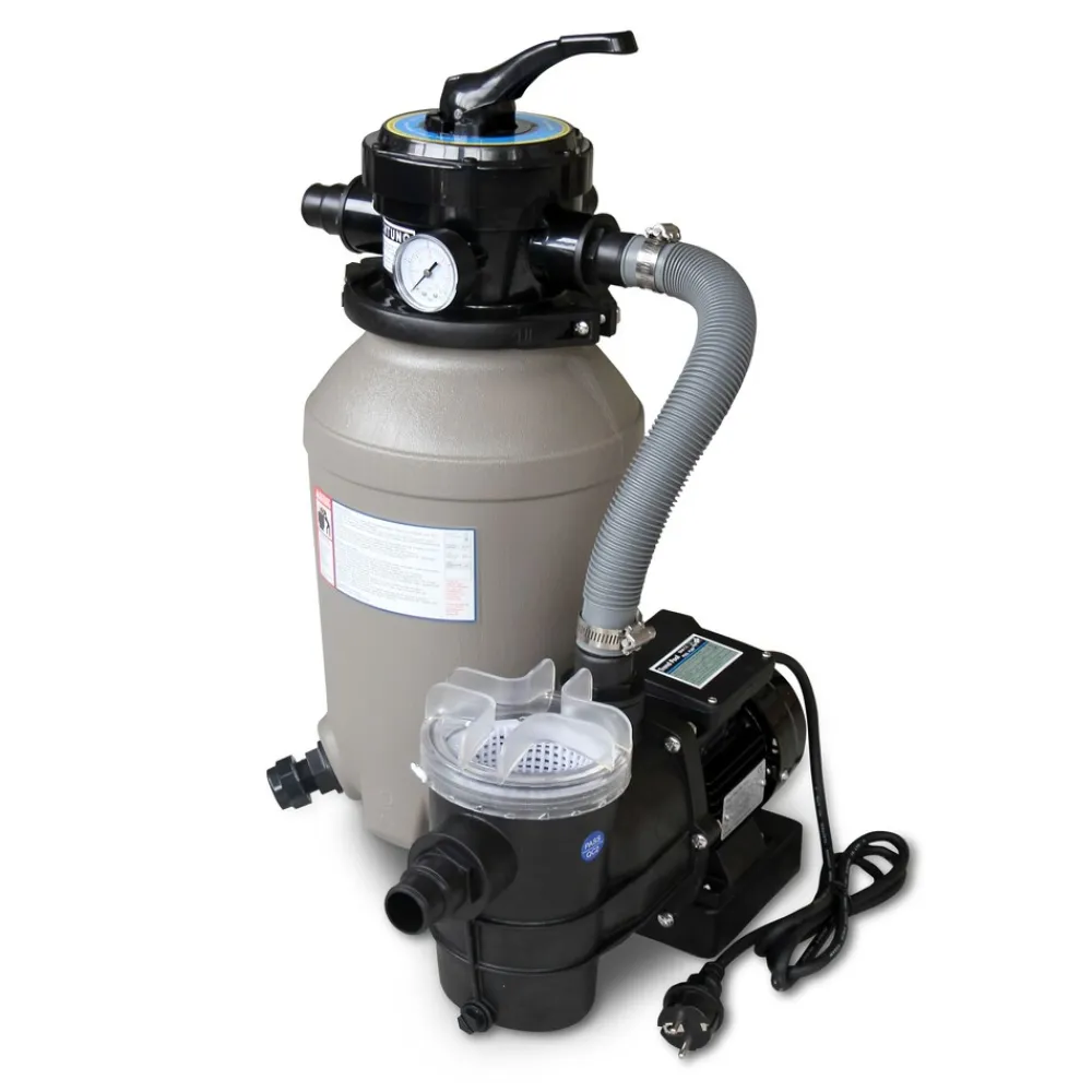 Poolfilteranlage 4 m3 bestehend aus Sandfilter, Pumpe ^ Karibu New