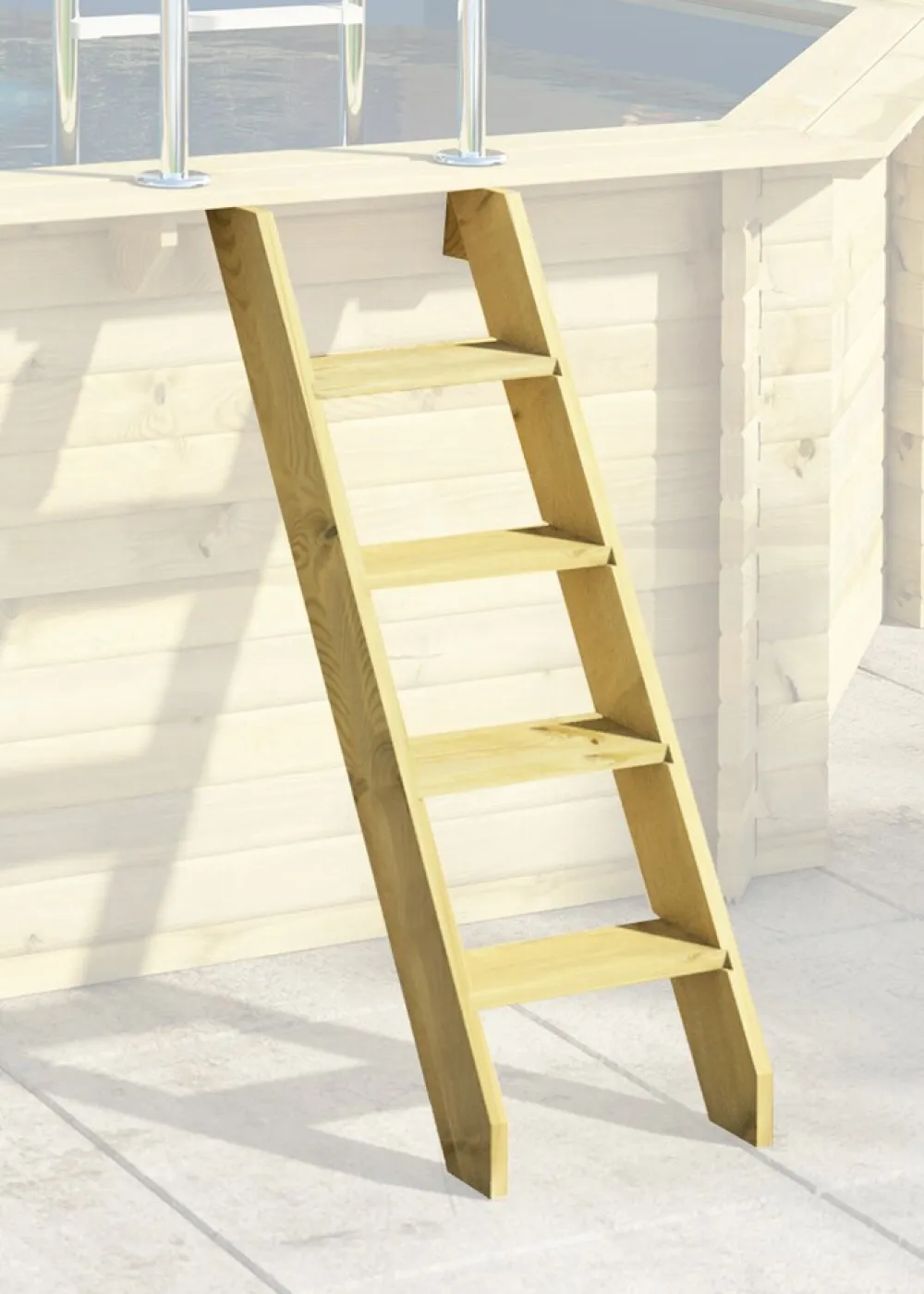 Karibu Holztechnik Karibu Pool "Netto 1" SET kdi mit Innenhülle blau, Skimmer Best