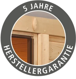 Sauna "Angel" SET naturbelassen mit 9kW Ofen ^ Karibu Outlet
