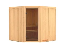 Sauna "San Rafael" SET naturbelassen ohne Ofen ^ Karibu