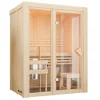 Sauna "View 1" SET naturbelassen 3,6kW Ofen Bio ^ Karibu Outlet