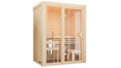 Sauna "View 1" SET naturbelassen 3,6kW Ofen finnisch ^ Karibu New