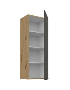 Küche ARIA Hängeschrank 40 cm Höhe 90 cm Graphite Küchenzeile Anti Fingerprint ^ Küchen-Preisbombe Clearance