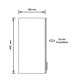 Küche ARIA Hängeschrank 50 cm Höhe 90 cm Schwarz Küchenzeile Anti Fingerprint ^ Küchen-Preisbombe Discount