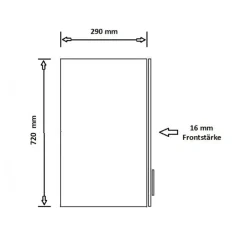 Küchen-Preisbombe Küchen Hängeschrank 30 Küche ARIA Schwarz matt Küchenzeile Anti Fingerprint Sale