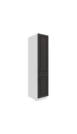 Küchen-Preisbombe Küchen Vorratshochschrank 40 cm Stilo Grau Küchenzeile Küchenblock New