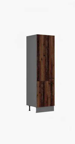 Küchen-Preisbombe Küche OLD STYLE Hochschrank 60 cm Old Wood Küchenzeile Küchenblock Einbauküche Discount