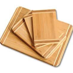 Schneidbrett-Set 4tlg. aus Bambus ^ Kesper Outlet