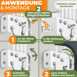 ® Balkonfächer klappbar mit Wandhalterung | 140x140cm |  Sichtschutz Balkon Windschutz |  Balkonsichtschutz |  Seitenmarkise |  witterungsbeständig | inkl. Montagematerial | ^ KESSER Outlet
