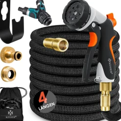 ® Premium Gartenschlauch Flexibler Wasserschlauch dehnbarer Flexischlauch ^ KESSER Sale