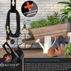 ® Premium Gartenschlauch Flexibler Wasserschlauch dehnbarer Flexischlauch ^ KESSER Sale
