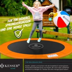 KESSER ® - Trampolin Randabdeckung Ø 244 , 305 , 366 , , 30cm breit 100% UV-beständig reißfest Federabdeckung , Grün , Blau Sale