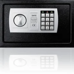 KESSER ® Tresor Safe Elektronik-Zahlenschloss 31x20x20cm LED-Anzeige Stahlbolzen Silber New